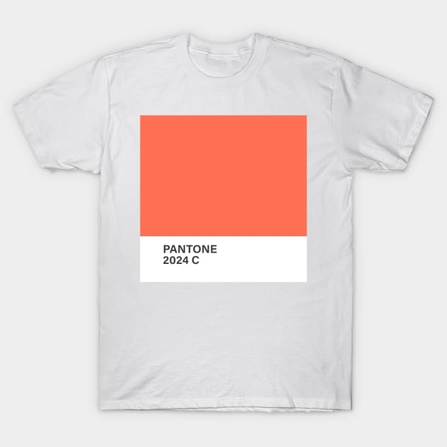 pantone, 2024c, orange, color, 2024 T-Shirt by princessmi-com